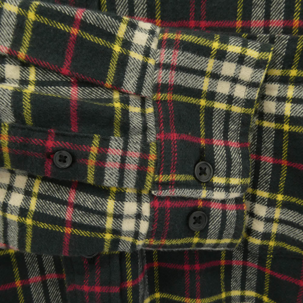 Supreme シュプリーム 20AW Tartan Flannel Shirt タータンチェック フランネル 長袖 BD ボタンダウン シャツ マルチカラー系 L【中古】