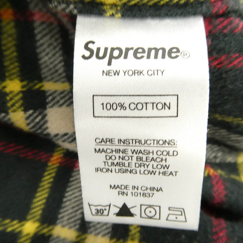 Supreme シュプリーム 20AW Tartan Flannel Shirt タータンチェック フランネル 長袖 BD ボタンダウン シャツ マルチカラー系 L【中古】