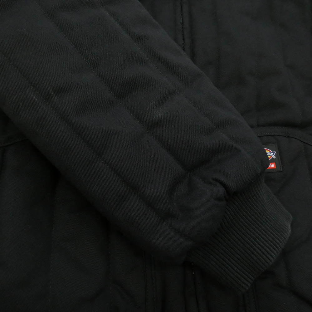 Supreme シュプリーム Dickies ディッキーズ 25AW x Dickies ディッキーズ Reversible Quilted Faux Fur Work Jacket リバーシブル キルティング フェイクファー ワークジャケット ブラック系 L【美品】【中古】