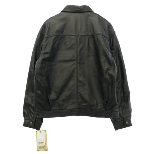 Supreme シュプリーム schott ショット 22SS x Schott ショット Leather Work Jacket レザー ワーク ジャケット ブラック系 L【美品】【中古】