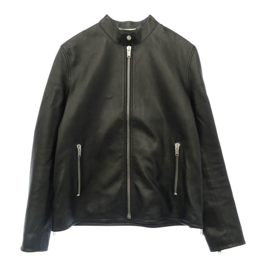 SAINT LAURENT サンローラン 362239 Y5YA1 Keith single riders jacket キースレーサー レザー シングル ライダース ジャケット ブラック系 52【美品】【中古】