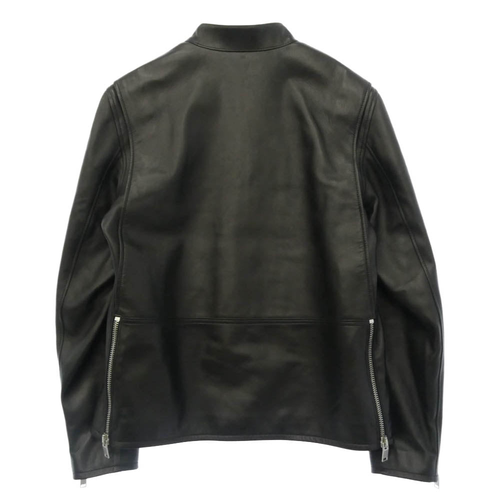 SAINT LAURENT サンローラン 362239 Y5YA1 Keith single riders jacket キースレーサー レザー シングル ライダース ジャケット ブラック系 52【美品】【中古】