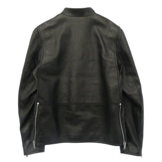 SAINT LAURENT サンローラン 362239 Y5YA1 Keith single riders jacket キースレーサー レザー シングル ライダース ジャケット ブラック系 52【美品】【中古】