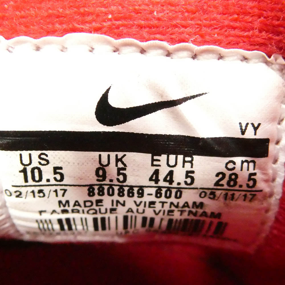 NIKE ナイキ 880869-600 Air Shake NDestrukt Gym Red エアシェイク インデストラクト ジム レッド スニーカー レッド系 ホワイト系 28.5cm【中古】