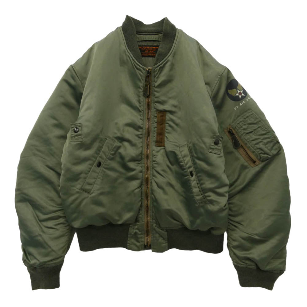 キャブクロージング US,AIR FORCE MA-1 フライト ジャケット カーキ系 L【中古】