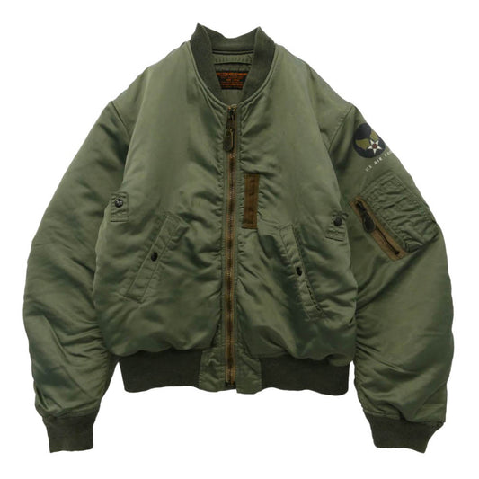 キャブクロージング US,AIR FORCE MA-1 フライト ジャケット カーキ系 L【中古】
