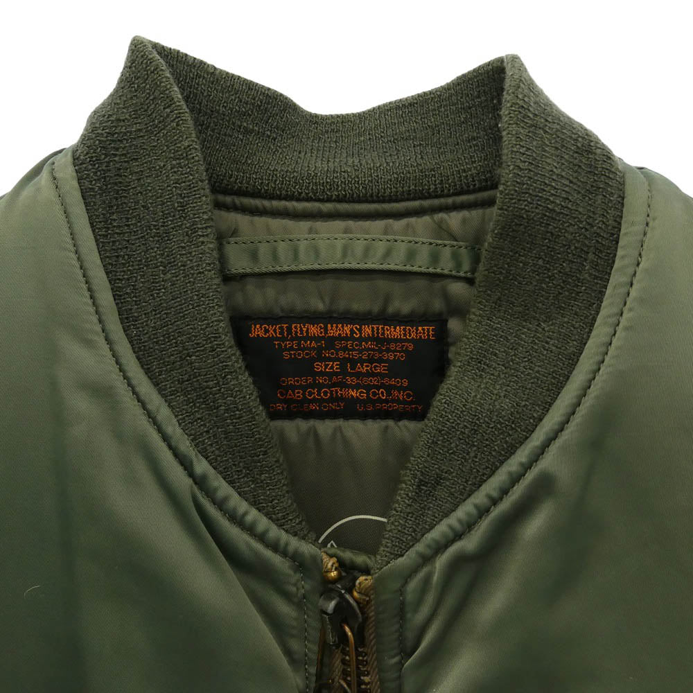 キャブクロージング US,AIR FORCE MA-1 フライト ジャケット カーキ系 L【中古】