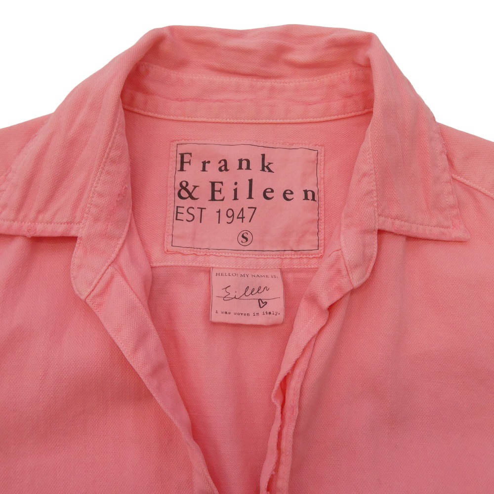 Frank&Eileen フランクアンドアイリーン 2910700259 ダメージ 加工 コットン 長袖 シャツ ピンク系 S【中古】