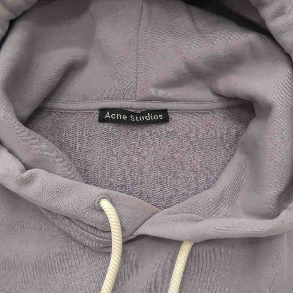 ACNE STUDIOS アクネストゥディオズ CI0009 Farrin Face フェイス ロゴ プルオーバー スウェット パーカー パープル系 S【中古】