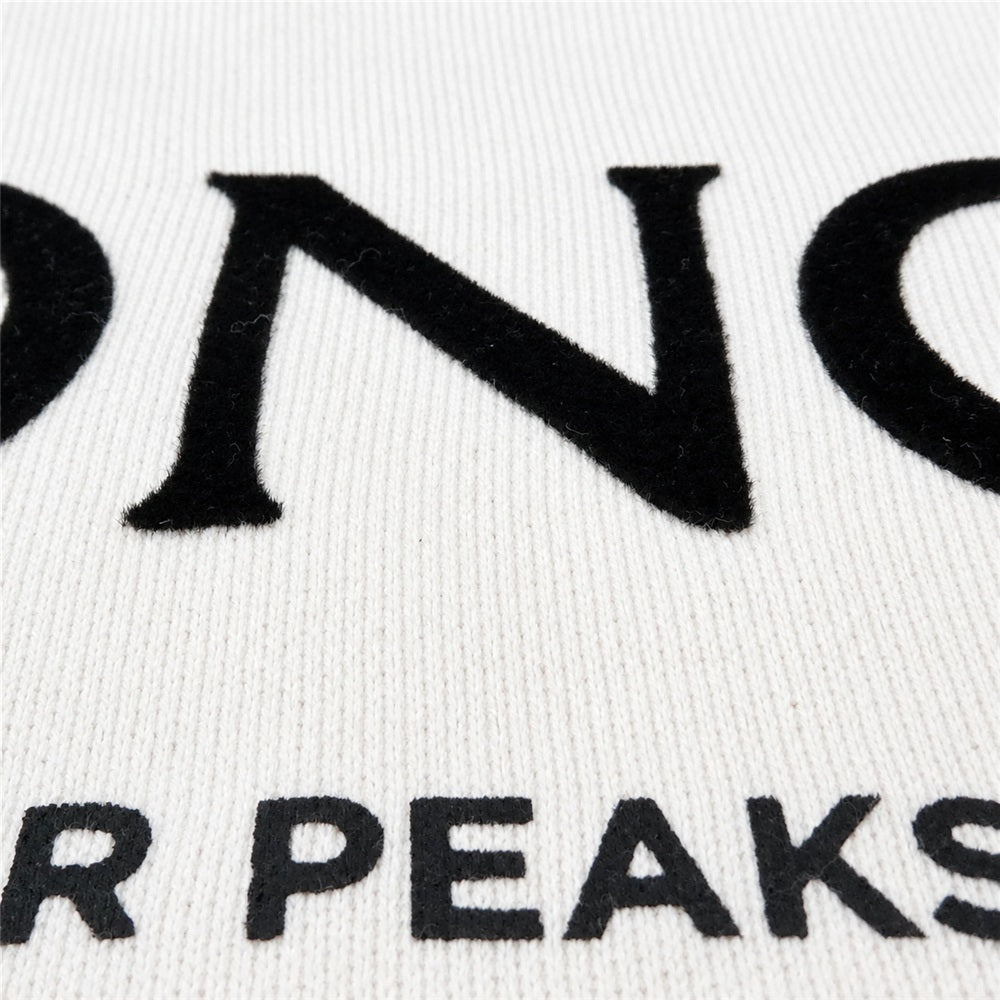 MONCLER モンクレール 21AW G20918G00048 MAGLIA GIROCOLLO フロント ロゴ クルーネック スウェット トレーナー ベージュ系 S【中古】