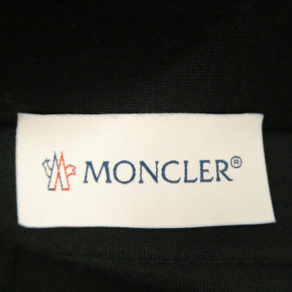 MONCLER モンクレール 21SS G10938G52100 MAGLIA CON CAPPUCCIO ロゴ プルオーバー スウェット パーカー ポンチョ ブラック系 M【中古】
