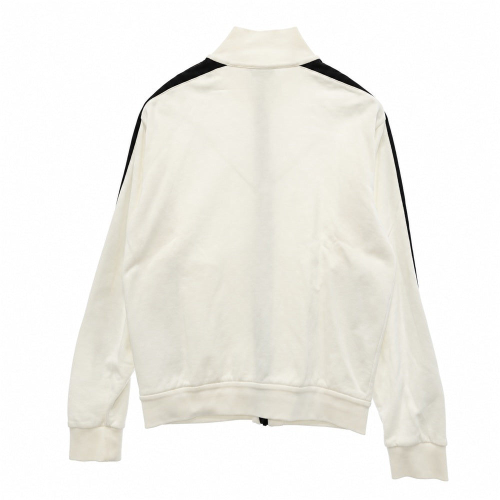 MONCLER モンクレール 22SS H10918G00033 ZIP UP CARDIGAN サイド ロゴ プリント ジップアップ カーディガン スウェット生地 ジャケット オフホワイト系 S【中古】