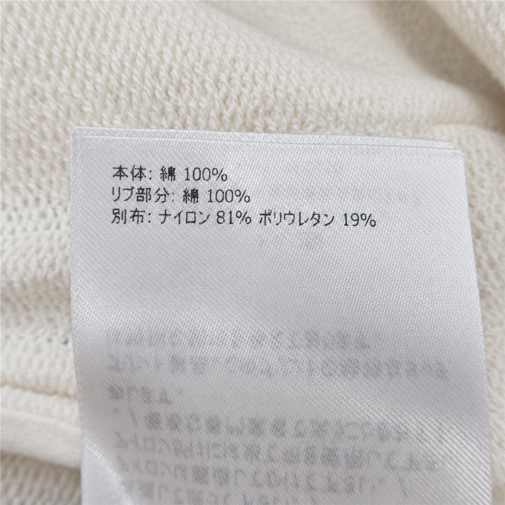 MONCLER モンクレール 22SS H10918G00033 ZIP UP CARDIGAN サイド ロゴ プリント ジップアップ カーディガン スウェット生地 ジャケット オフホワイト系 S【中古】