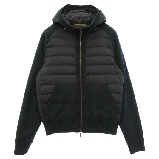 ムーレ― 22-23AW CHIRICO-S3F CHIRICO チリコ コンビネーション 切り替え スウェット ダウン ジャケット ブラック系 46【中古】