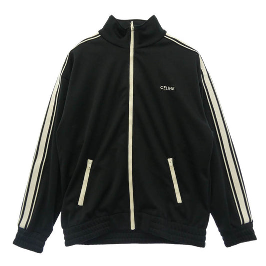 CELINE セリーヌ 21AW 2Y490121O.38NO Double Face Jersey Track Suit Jacket ダブルフェイス ジャージー トラック スーツ ジャケット ブラック系 M【中古】