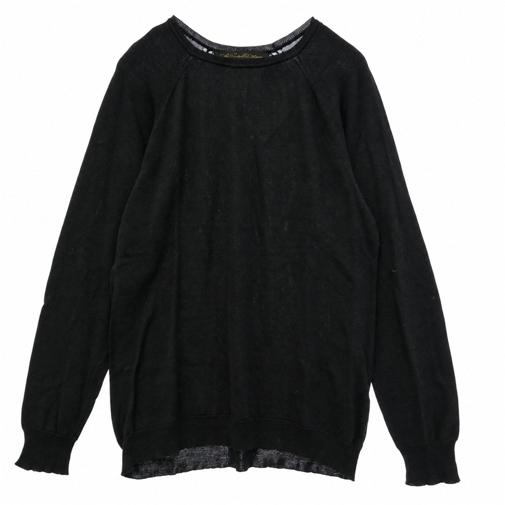 TENDERLOIN テンダーロイン SILK COTTON KNIT シルク コットン ニット ネイビー系 XL【中古】