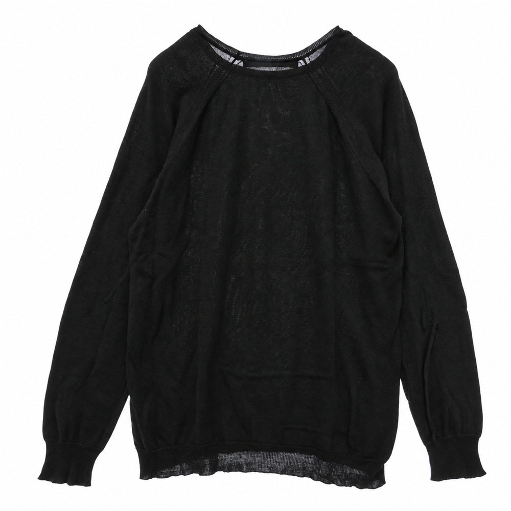 TENDERLOIN テンダーロイン SILK COTTON KNIT シルク コットン ニット ネイビー系 XL【中古】