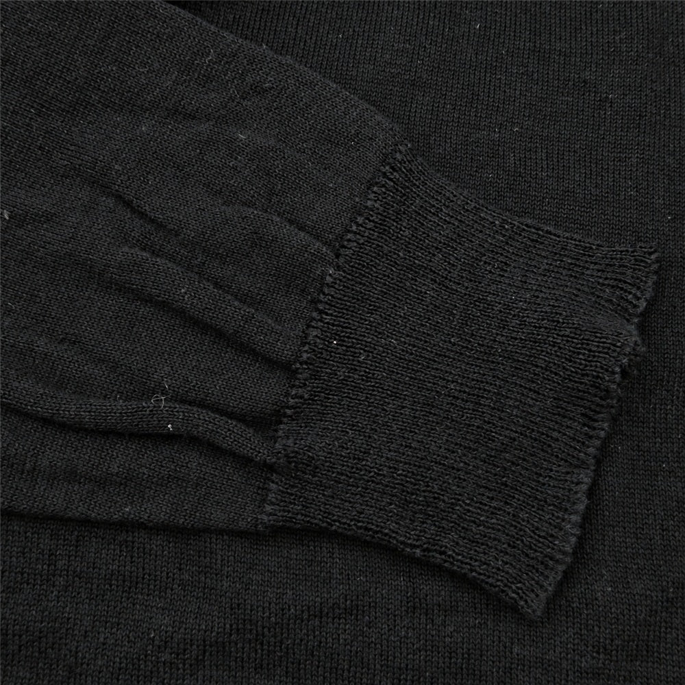TENDERLOIN テンダーロイン SILK COTTON KNIT シルク コットン ニット ネイビー系 XL【中古】