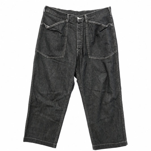 TENDERLOIN テンダーロイン T-ARMY PNT DENIM U.S.ARMY アーミー トラウザー デニム パンツ ブラック系 L【中古】