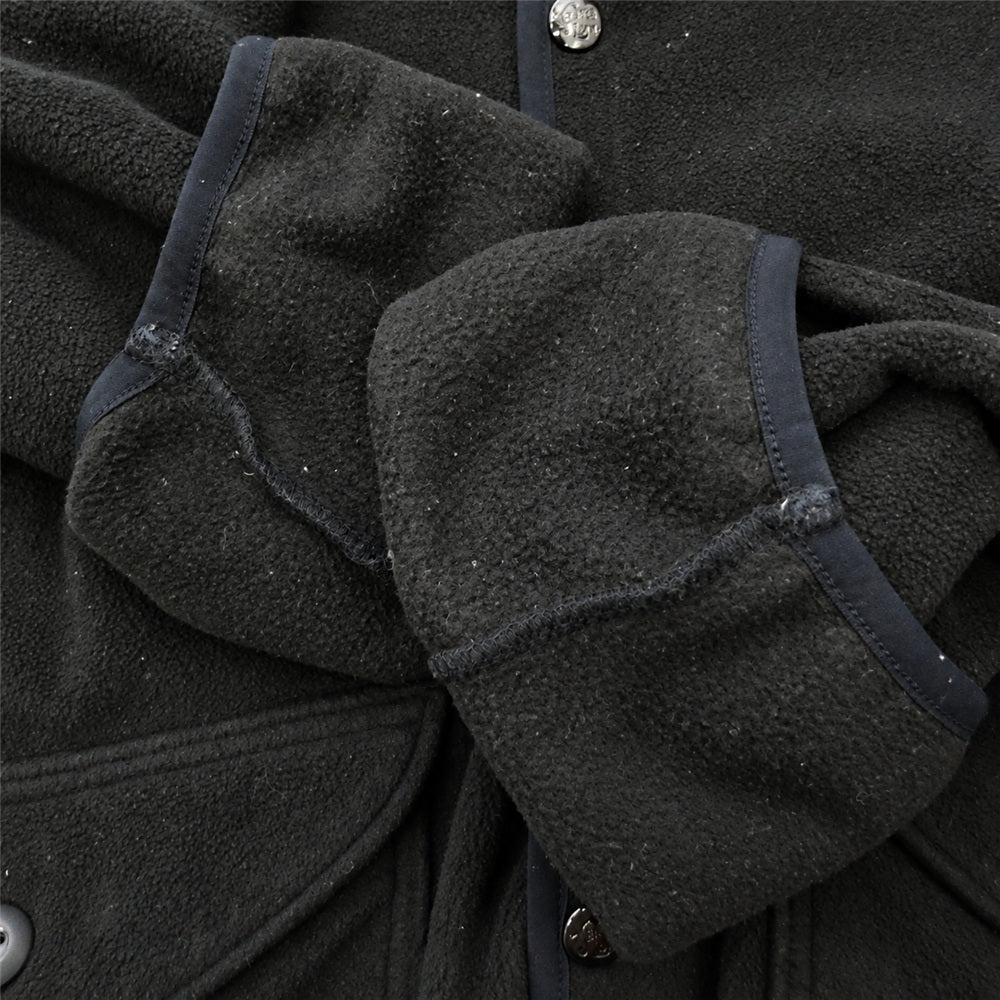TENDERLOIN テンダーロイン 20aw FLEECE JKT ショールカラー スナップボタン フリース ジャケット ブラック系 M【中古】