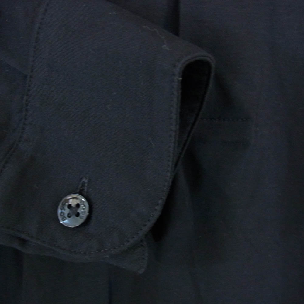 HUGO BOSS ヒューゴボス 50533572 Mercerised-cotton polo shirt in a slim fit マーセライズド コットン 長袖 ポロシャツ ネイビー系 M【中古】