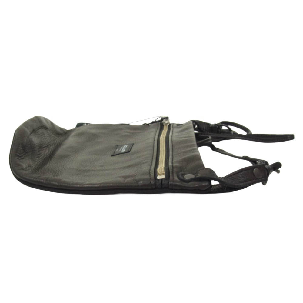 RUDE GALLERY ルードギャラリー RG0769-6 LEATHER APRON BAG レザー ステアハイド エプロン ショルダーバッグ ウエストバッグ ブラック系【極上美品】【中古】