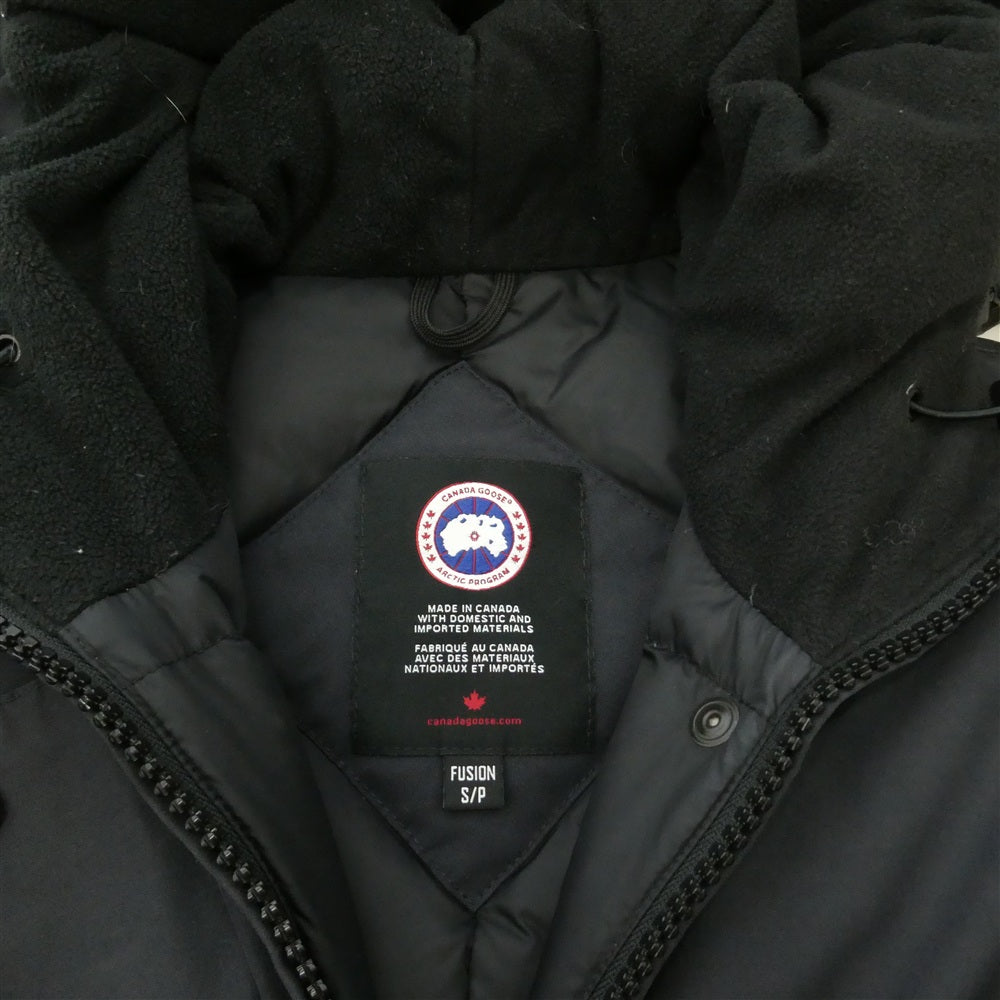 CANADA GOOSE カナダグース 3037LA 国内正規品 サザビーリーグ VICTORIA PARKA ヴィクトリアパーカ ダウンジャケット FUSION S ブラック系 S【中古】