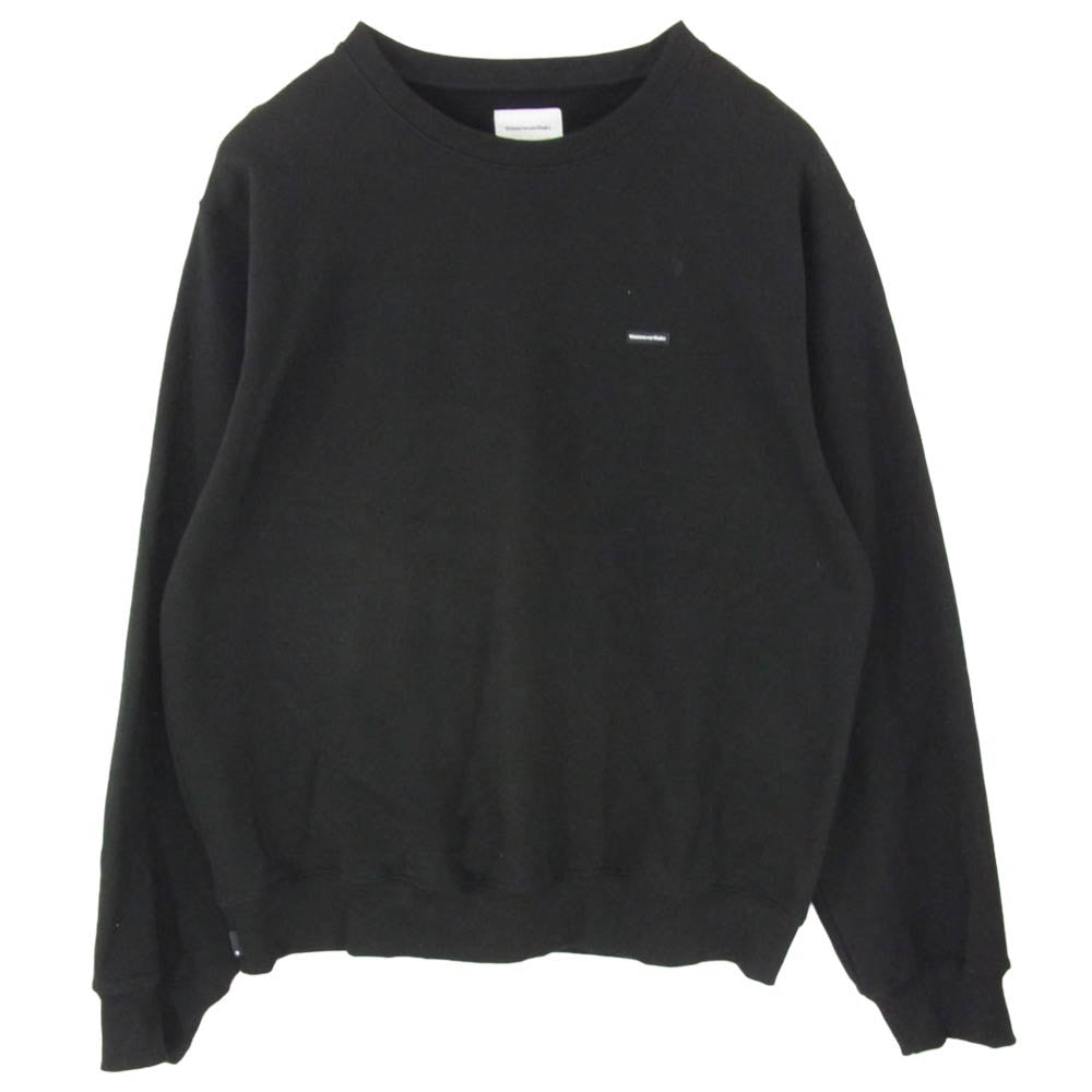 ディスイズネバーザット 25AW TN253TSWCW05 T.N.T. Classic HDP Crewneck ロゴ クラシック コットン クルーネック 裏起毛 スウェット トレーナー ブラック系 L【中古】