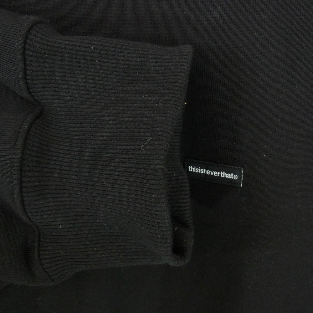 ディスイズネバーザット 25AW TN253TSWCW05 T.N.T. Classic HDP Crewneck ロゴ クラシック コットン クルーネック 裏起毛 スウェット トレーナー ブラック系 L【中古】