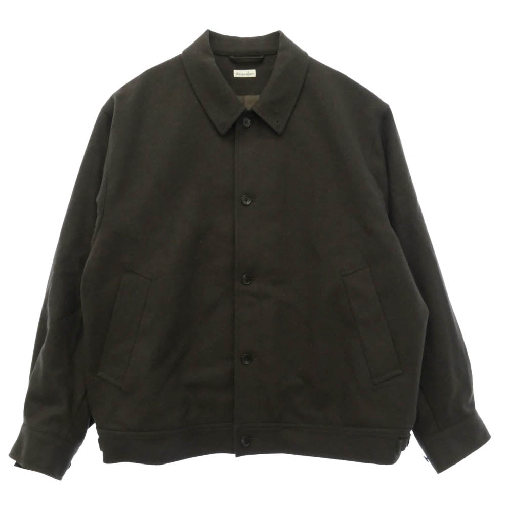 スティーブン アラン 8125-186-0605 LIGHT FLANO DARUMA DRZLR JACKET ライト フラノ ダルマ ジャケット ショート ブルゾン ダークブラウン系 L【中古】