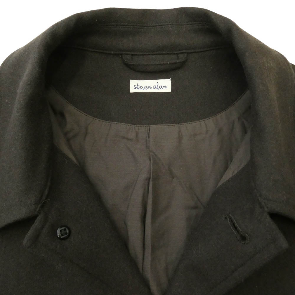 スティーブン アラン 8125-186-0605 LIGHT FLANO DARUMA DRZLR JACKET ライト フラノ ダルマ ジャケット ショート ブルゾン ダークブラウン系 L【中古】