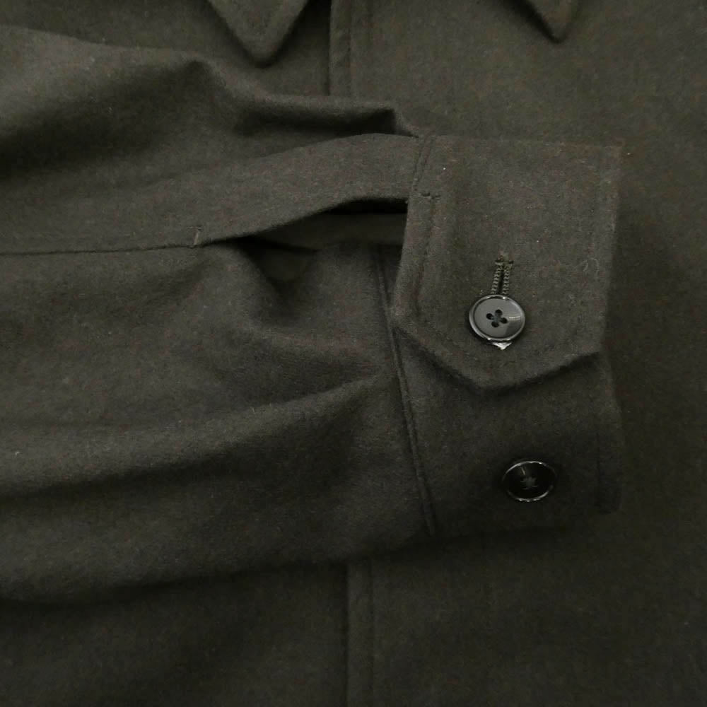 スティーブン アラン 8125-186-0605 LIGHT FLANO DARUMA DRZLR JACKET ライト フラノ ダルマ ジャケット ショート ブルゾン ダークブラウン系 L【中古】