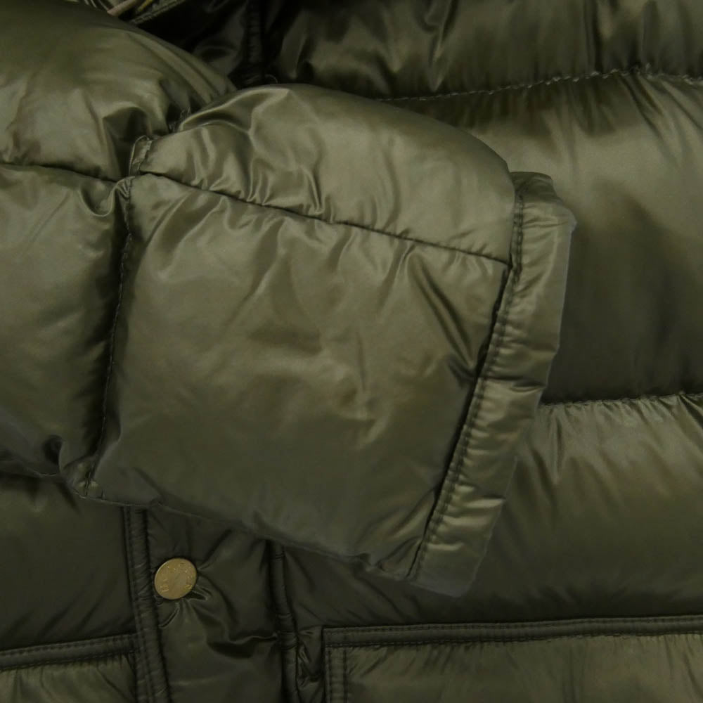 MONCLER モンクレール 320914193215 53029 HUBERT GIUBBOTTO DOWN JACKET ヒューベル コヨーテファー ロゴパッチ ダブルジップ ダウンジャケット カーキ系 1【中古】