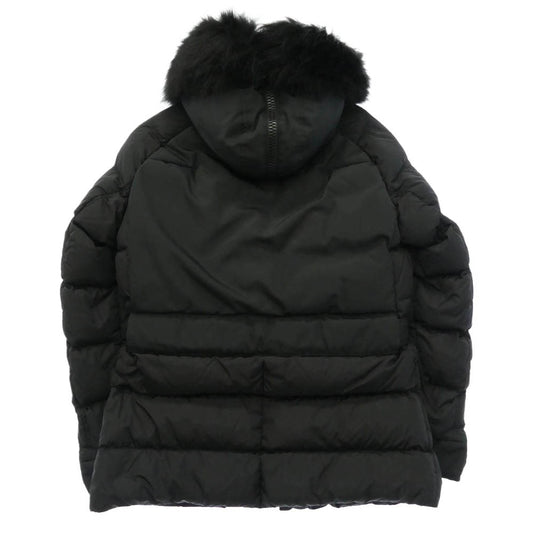 MONCLER モンクレール 420914180425 54155 DYLAN GIUBBOTTO DOWN JACKET ディラン ウエストベルト コヨーテファー ロゴパッチ ダブルジップ ダウンジャケット ダウンコート ブラック系 1【中古】