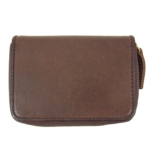 ソット so-z-0302 プエブロレザー ラウンド ファスナー キーケース ブラウン系【中古】
