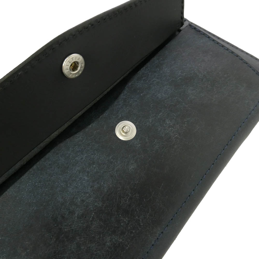 クランプ Cr-604 Pueblo Leather Round Zip Wallet プエブロレザー ラウンドウォレット 財布 ネイビー系【美品】【中古】