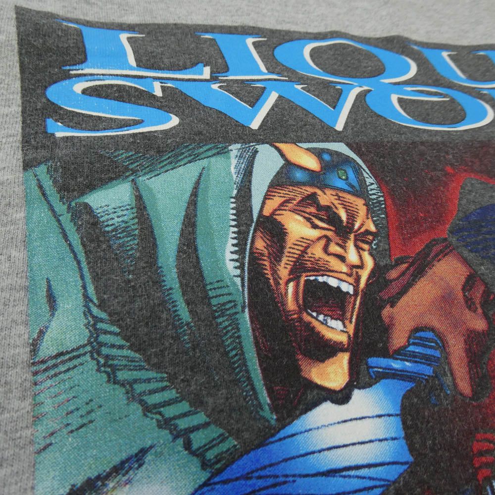 Supreme シュプリーム 18AW Liquid Swords Tee リキッドソード フロント グラフィック プリント Tシャツ 半袖 カットソー グレー系 M【中古】