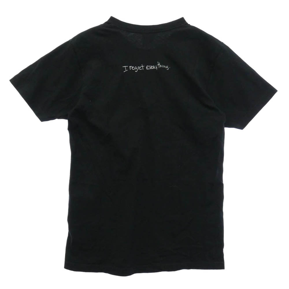 Supreme シュプリーム 17SS Mike Hill R egretter Tee マイク ヒル グラフィック プリント Tシャツ 半袖 カットソー ブラック系 M【中古】