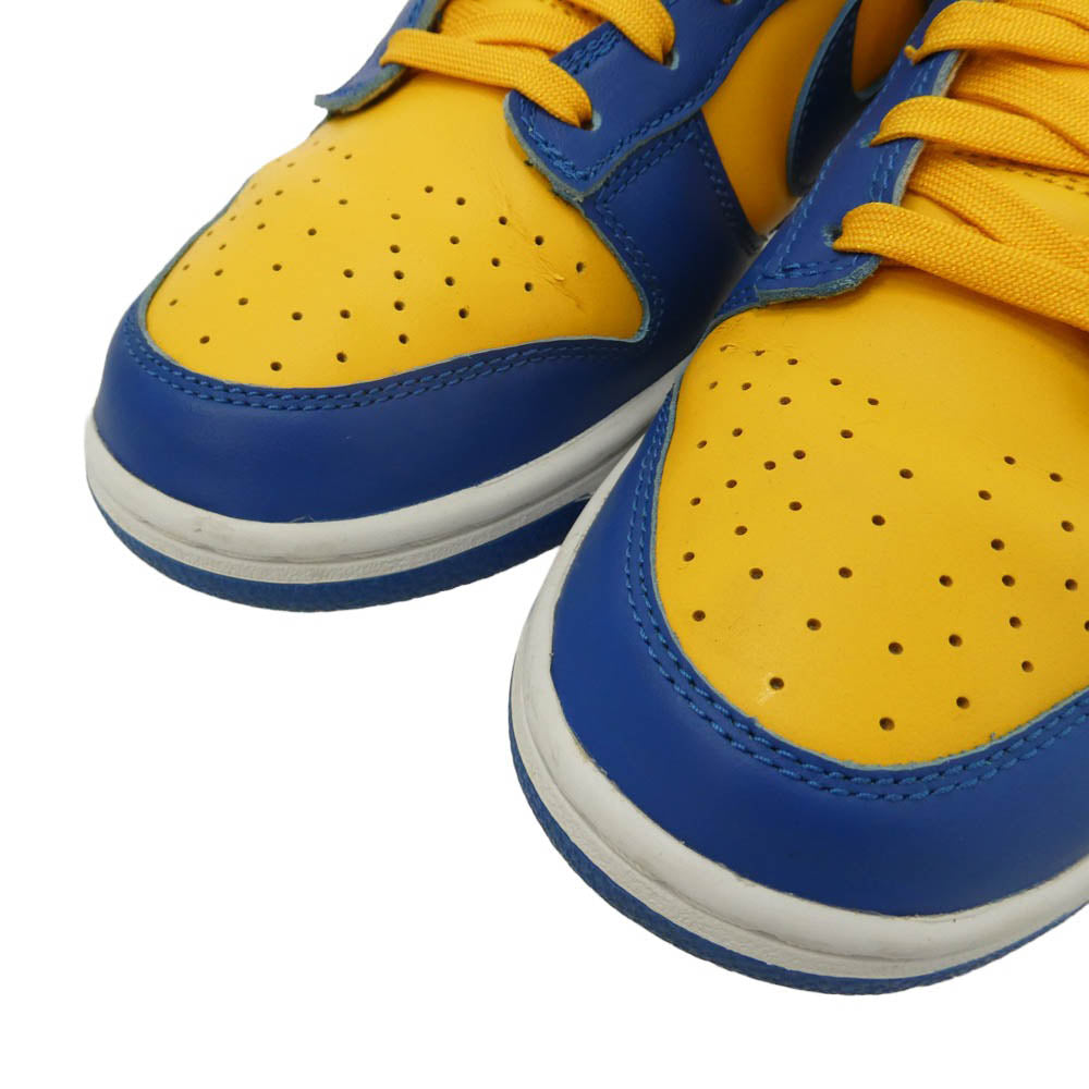 NIKE ナイキ 22AW DD1391-402 Dunk Low Blue Jay and University Gold ダンク ロー ブルージェイ アンド ユニバーシティゴールド スニーカー ブルー系 イエロー系 26.5cm【中古】