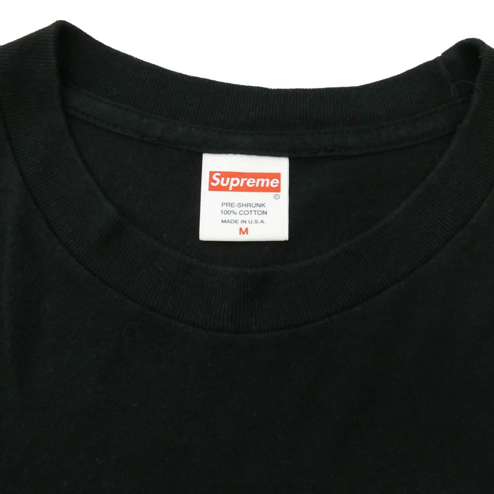 Supreme シュプリーム 21AW Shrek Tee シュレック ロゴ プリント Tシャツ 半袖 カットソー ブラック系 M【中古】