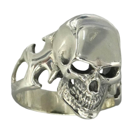 CRAZY PIG クレイジーピッグ CUTAWAY SKULL RING カットアウェイ オン スカル リング シルバー系 約18.5号【中古】