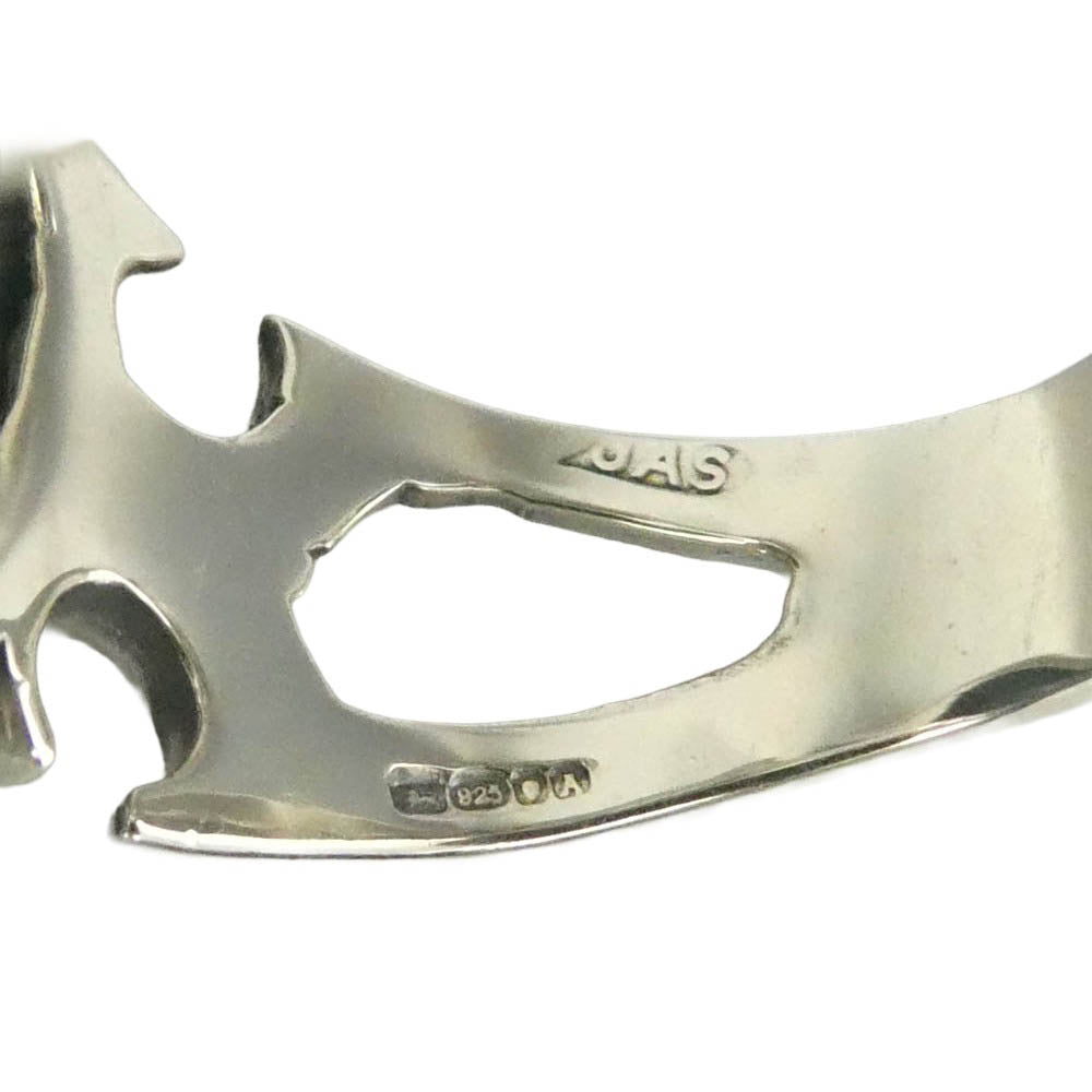 CRAZY PIG クレイジーピッグ CUTAWAY SKULL RING カットアウェイ オン スカル リング シルバー系 約18.5号【中古】
