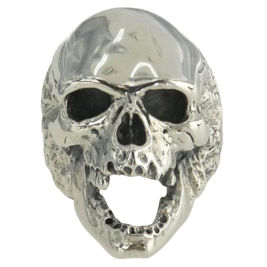 CRAZY PIG クレイジーピッグ 購入時証明書付属 Plague Skull Ring スカル リング シルバー系 19号【美品】【中古】