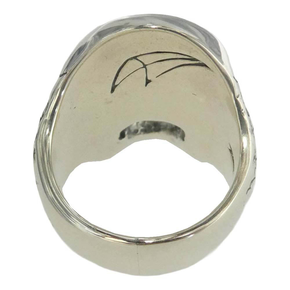 CRAZY PIG クレイジーピッグ 購入時証明書付属 Plague Skull Ring スカル リング シルバー系 19号【美品】【中古】