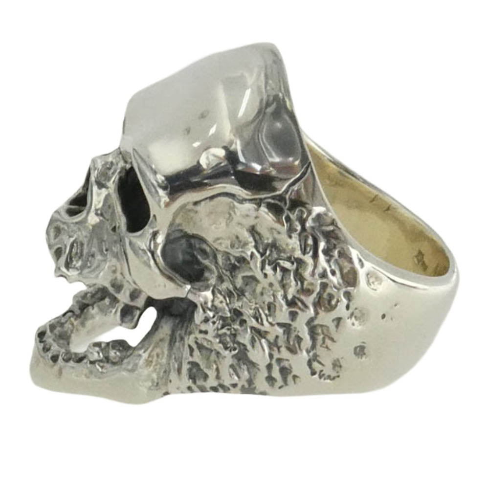 CRAZY PIG クレイジーピッグ 購入時証明書付属 Plague Skull Ring スカル リング シルバー系 19号【美品】【中古】