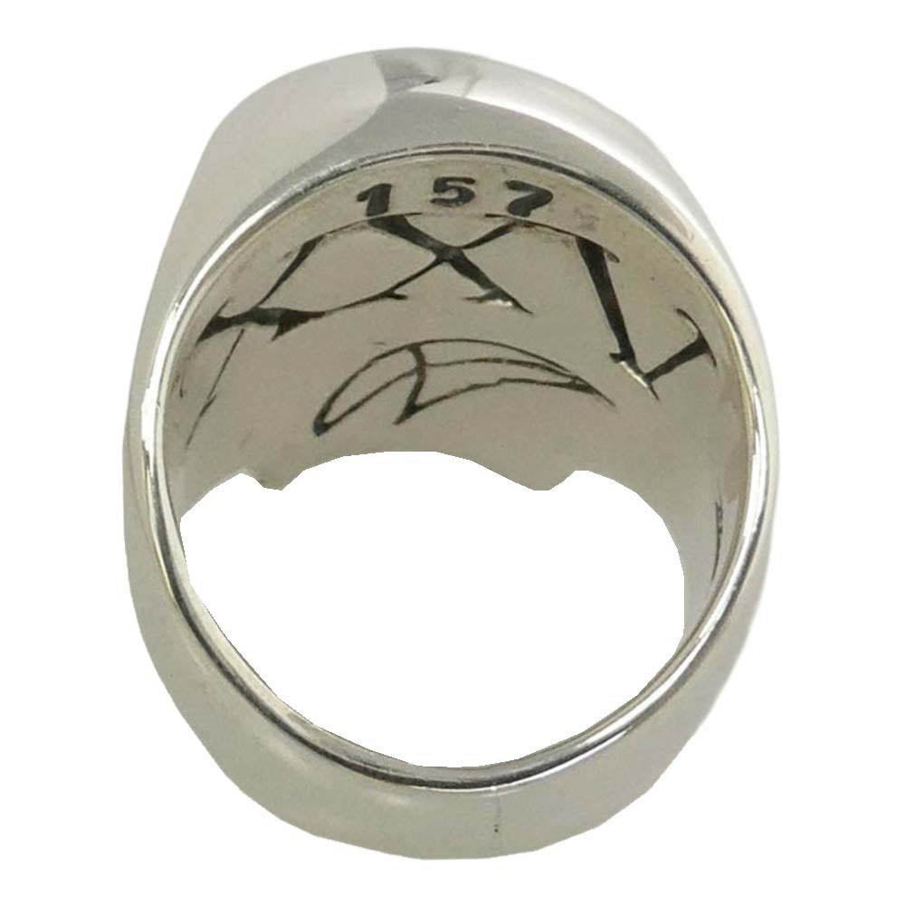 CRAZY PIG クレイジーピッグ EXILE SKULL RING - 25TH ANNIVERSARY LIMITED EDITION 25周年記念 スカル リング シルバー系 16号【美品】【中古】