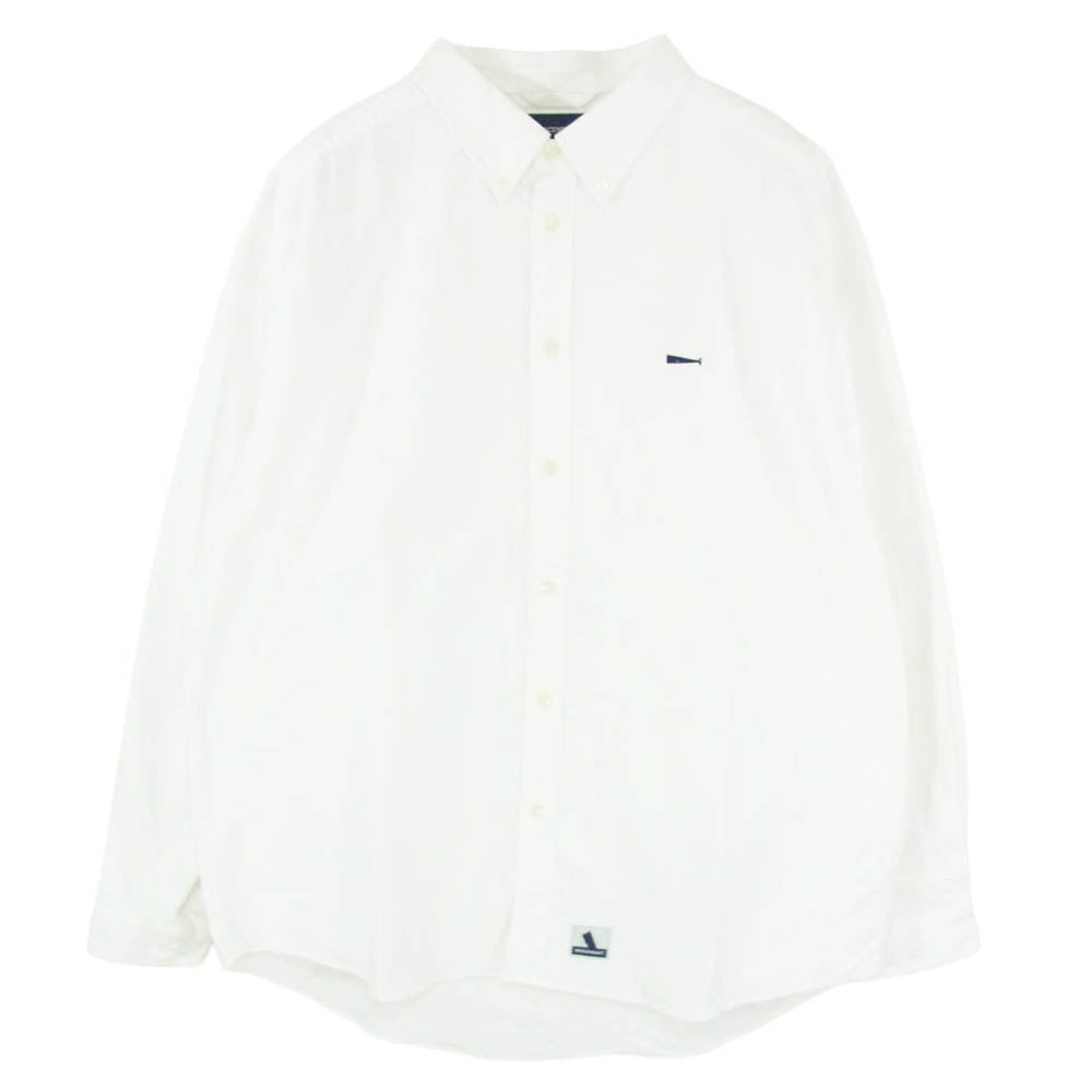 DESCENDANT ディセンダント 25AW 252CPDS-SHM01 Kennedy's Oxford LS Shirt ケネディーズ オックスフォード 長袖 BD ボタンダウン シャツ ホワイト系 3【美品】【中古】