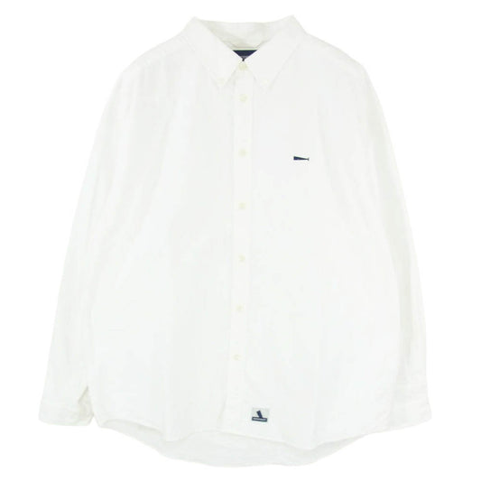 DESCENDANT ディセンダント 25AW 252CPDS-SHM01 Kennedy's Oxford LS Shirt ケネディーズ オックスフォード 長袖 BD ボタンダウン シャツ ホワイト系 3【美品】【中古】