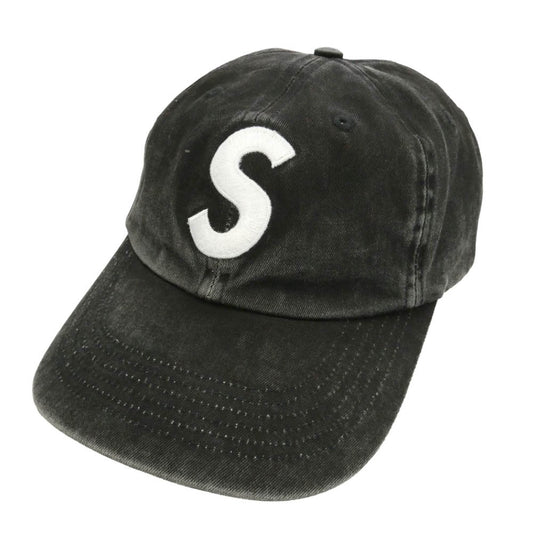 Supreme シュプリーム 25SS Pigment Coated S Logo 6-Panel ピグメント コーディング Sロゴ 6パネル キャップ 帽子 ブラック系 58m【中古】