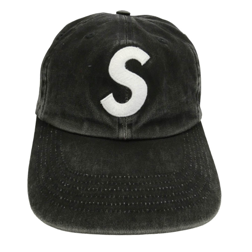 Supreme シュプリーム 25SS Pigment Coated S Logo 6-Panel ピグメント コーディング Sロゴ 6パネル キャップ 帽子 ブラック系 58m【中古】